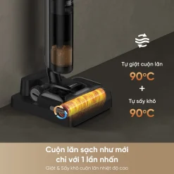 Máy hút bụi lau nhà khô và ướt Dreame H12 FlexReach tự vệ sinh cuộn lăn