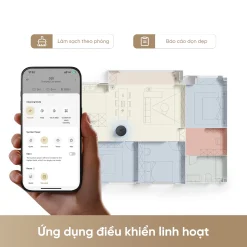 Robot hút bụi lau nhà thông minh Dreame D20 điều khiển qua ứng dụng