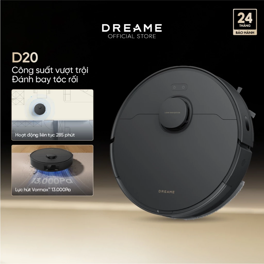 Robot hút bụi lau nhà thông minh Dreame D20