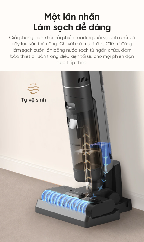 Máy hút bụi lau nhà thông minh Dreame G10 làm sạch sâu