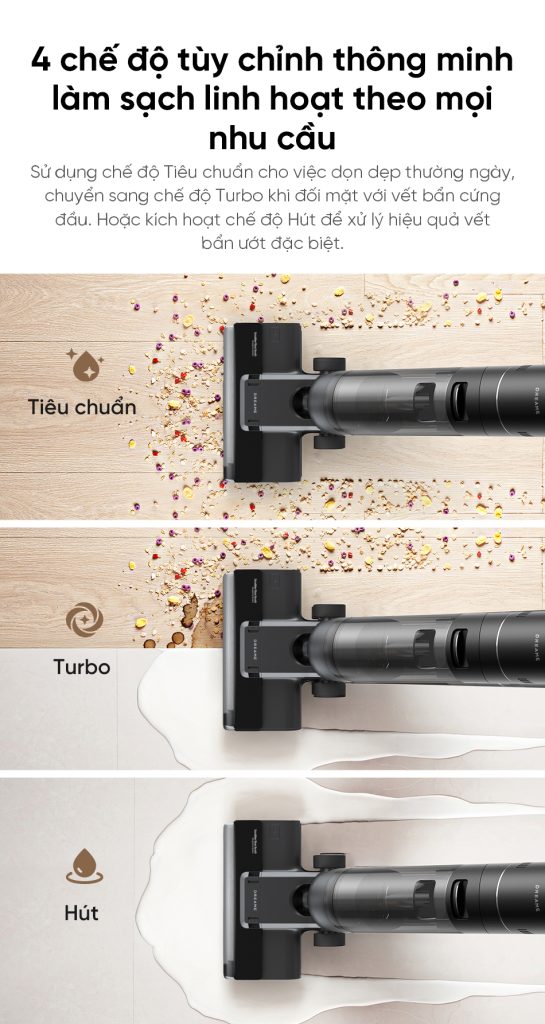 Máy hút bụi lau nhà thông minh Dreame G10 4 chế độ