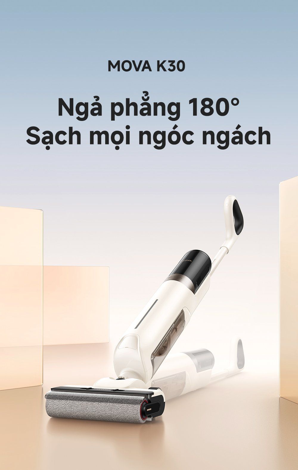 Máy hút bụi lau nhà khô và ướt MOVA K30