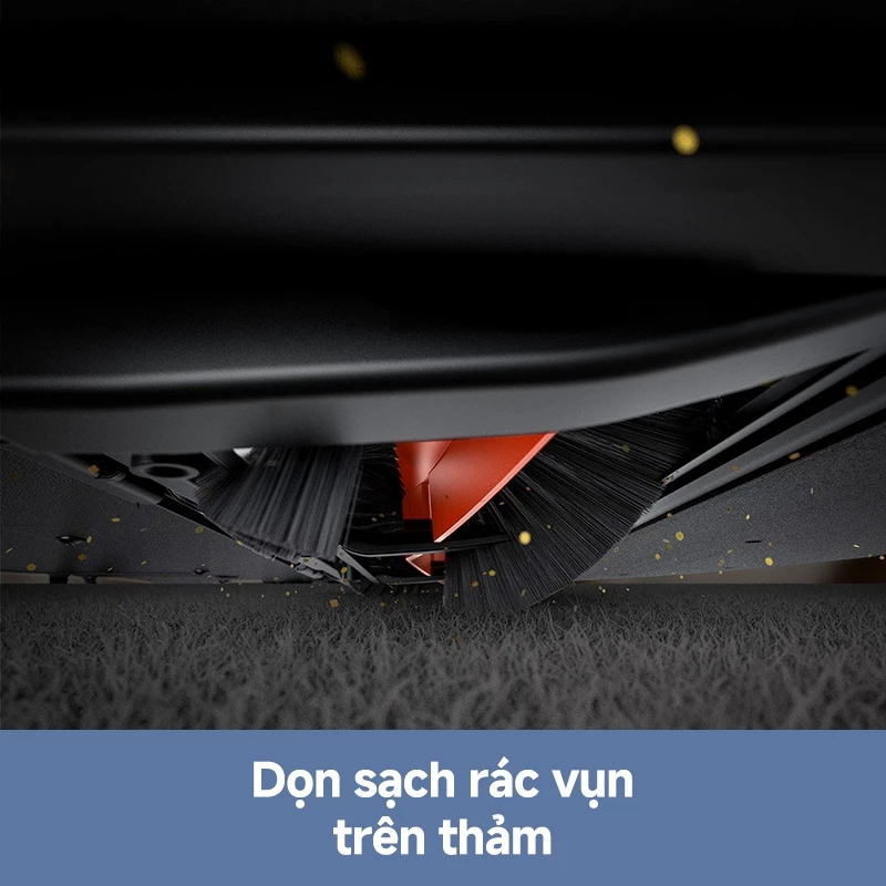 Robot hút bụi lau nhà thông minh Dreame Mova E10 hệ thống chổi