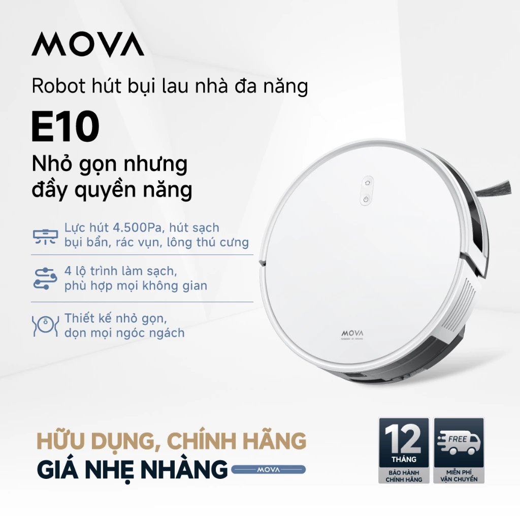 Robot hút bụi lau nhà thông minh Dreame Mova E10