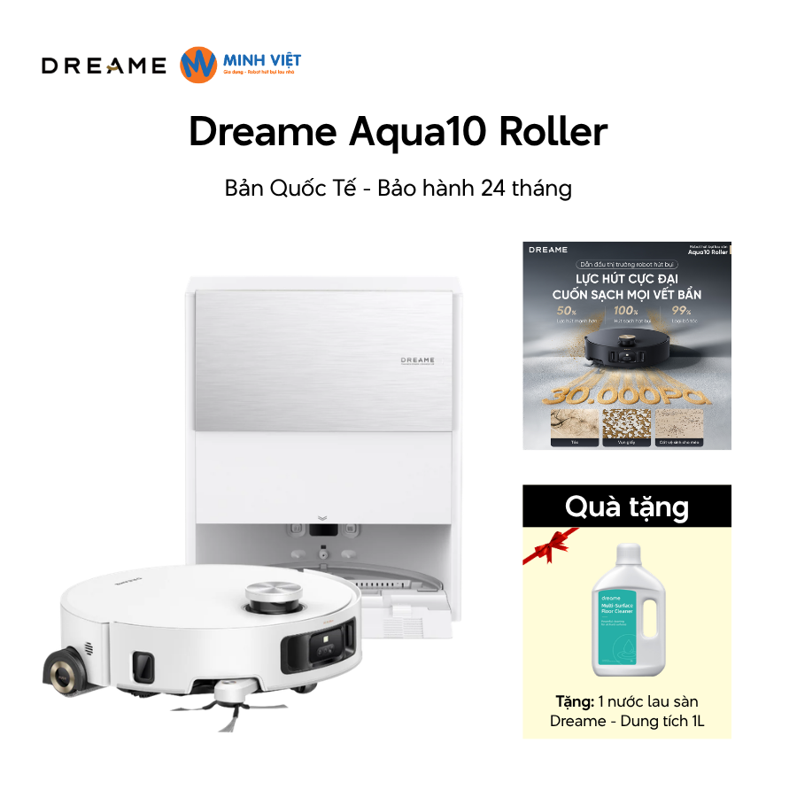 Robot hút bụi lau Dreame Aqua10 Roller 2026 - Chính hãng - BH 24 tháng - Ảnh 2