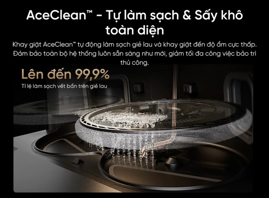 Robot hút bụi lau nhà Dreame X50 Pro Ultra tự làm sạch toàn diện