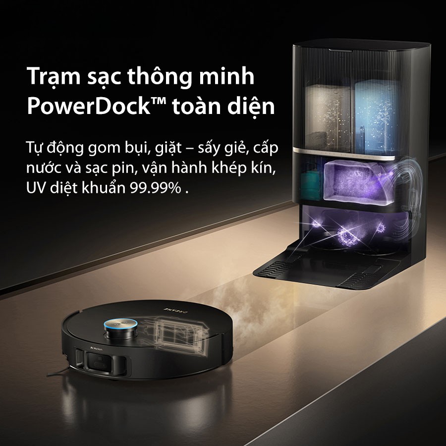 Robot hút bụi lau nhà Dreame X50 Pro Ultra trạm sạc thông minh