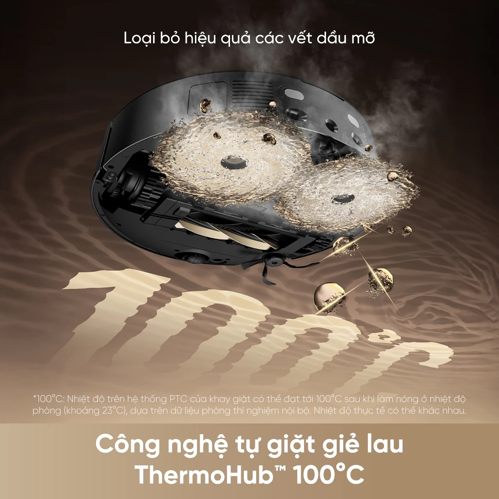 Robot hút bụi lau nhà Dreame X50 Pro Ultra tự giặt giẻ lau