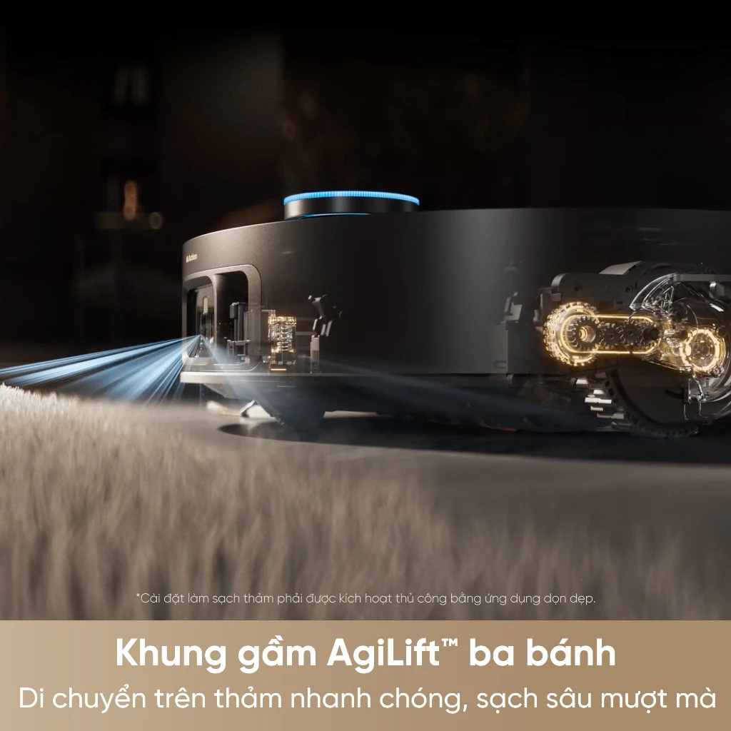 Robot hút bụi lau nhà Dreame X50 Pro Ultra khung gầm AgiLift