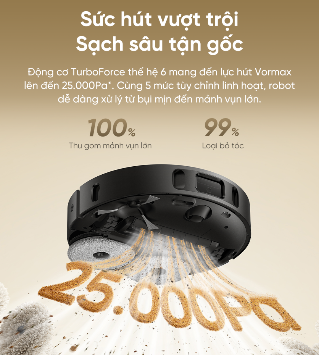 Dreame D30 Ultra CE lực hút vượt trội