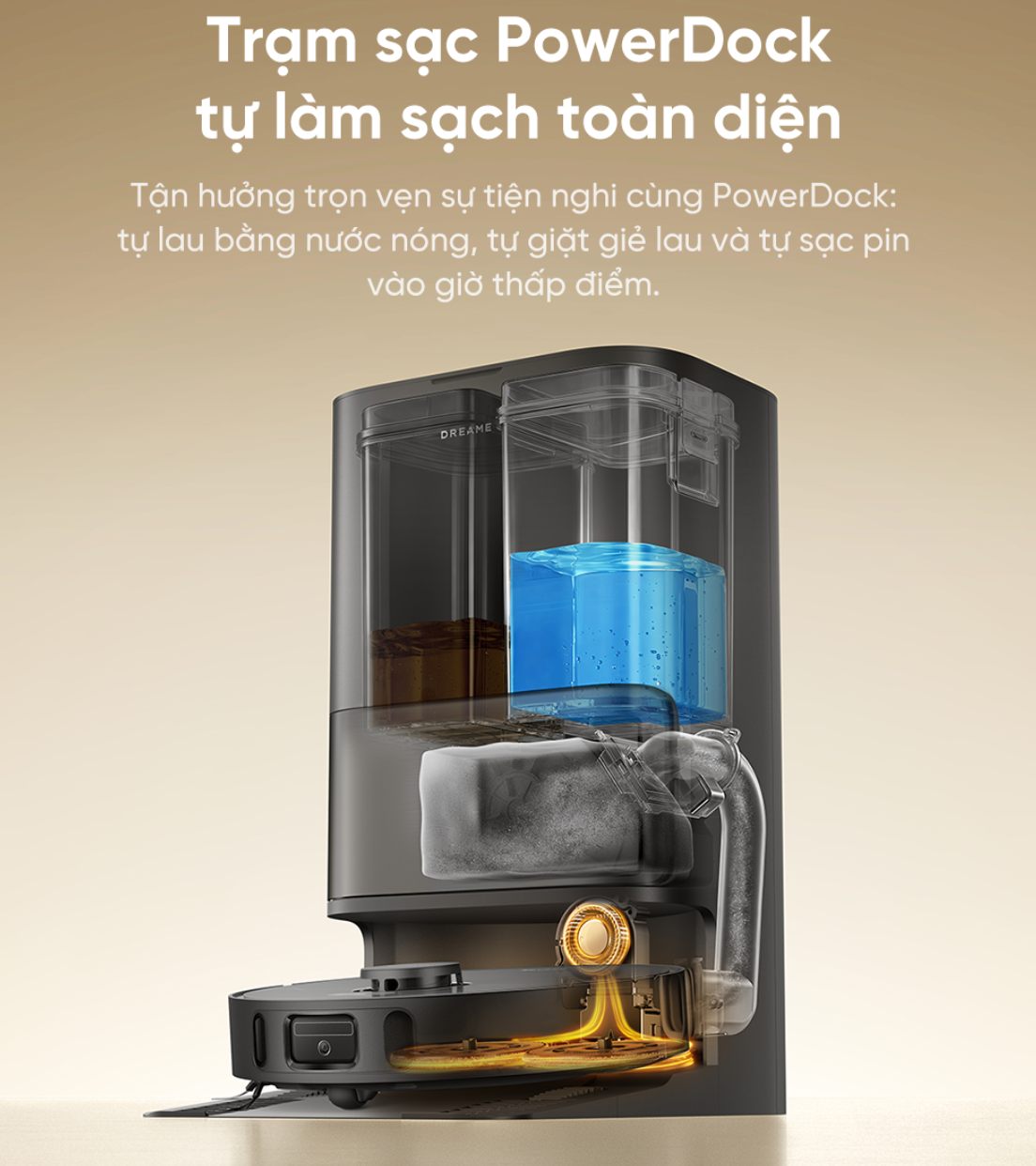 Dreame D30 Ultra CE trạm sạc powerdock