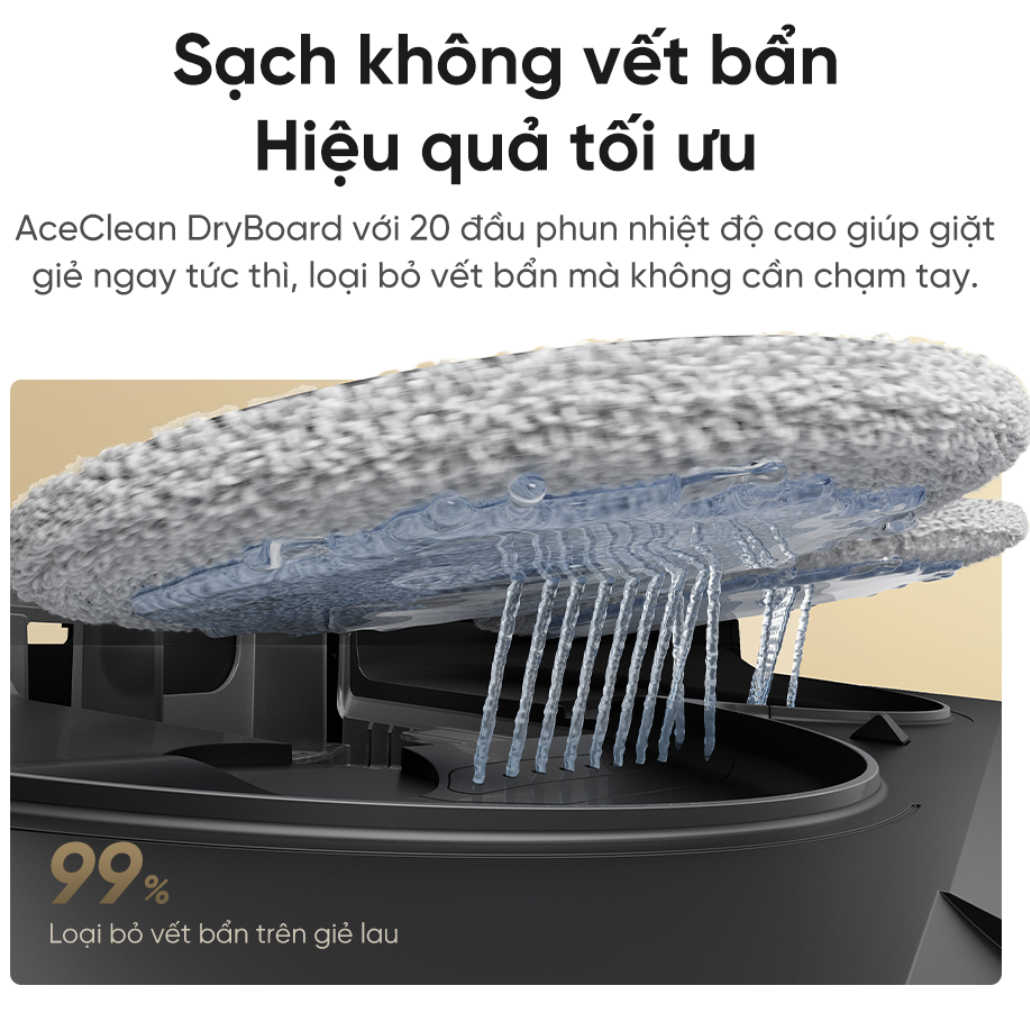 Dreame D30 Ultra CE làm sạch hiệu quả tối ưu