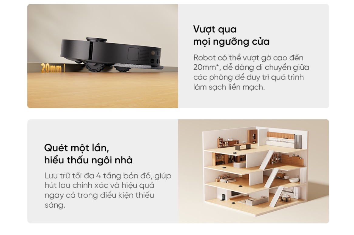 Dreame D30 Ultra CE leo bậc cao thông minh