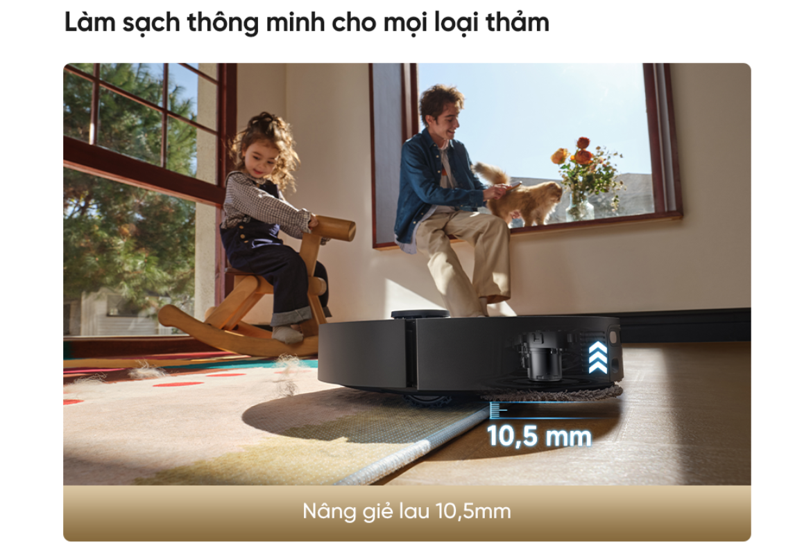 Dreame D30 Ultra CE vượt ngưỡng đến 10.5mm