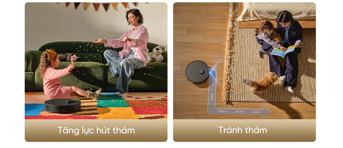 Dreame D30 Ultra CE chế độ vệ sinh thảm