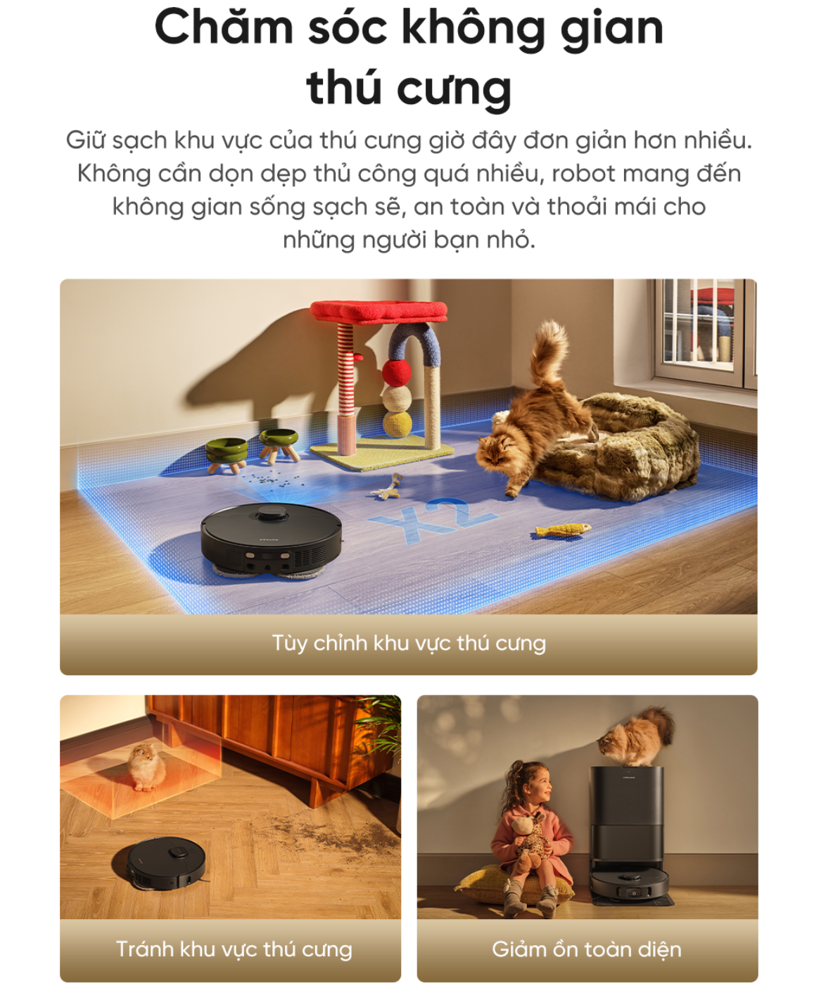 Dreame D30 Ultra CE phù hợp gia đình có thú cưng