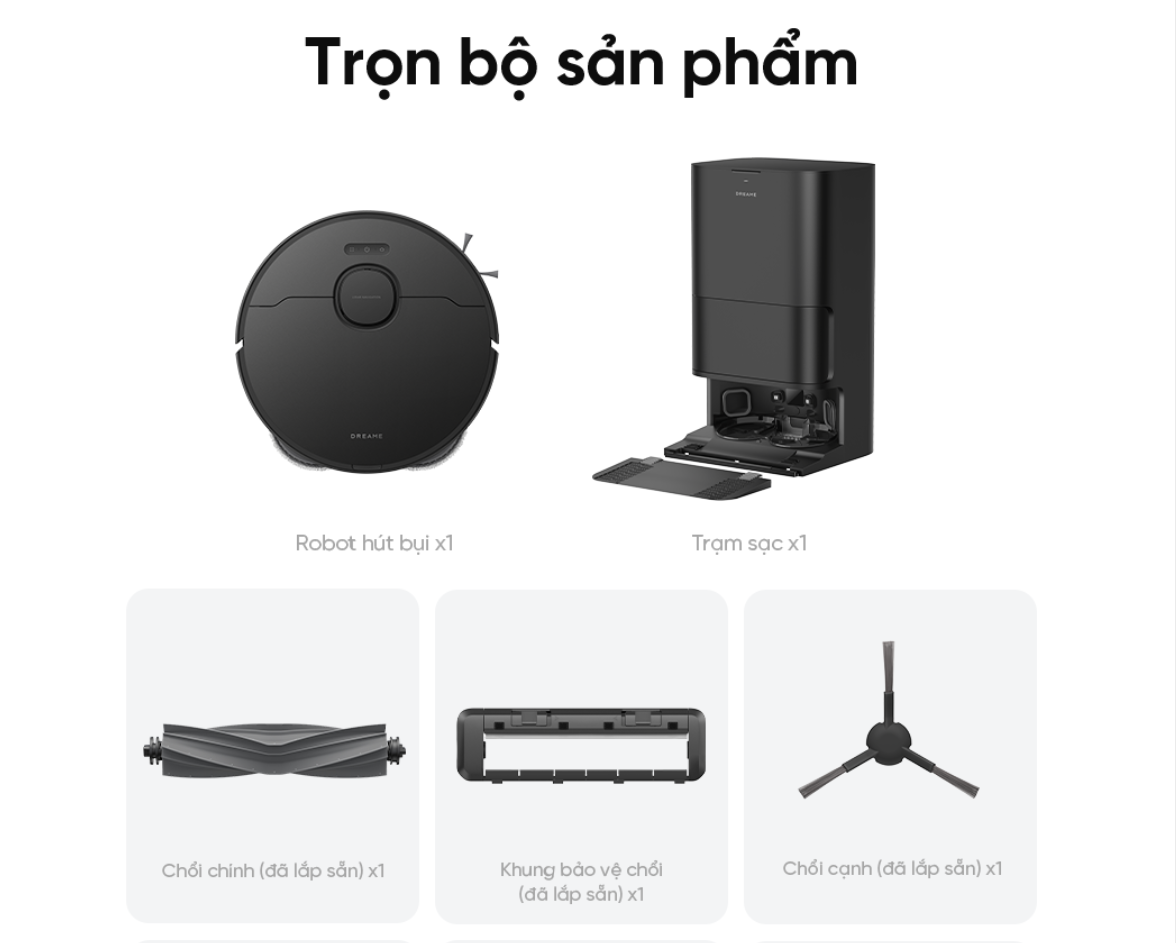 Dreame D30 Ultra CE trọn bộ sản phẩm