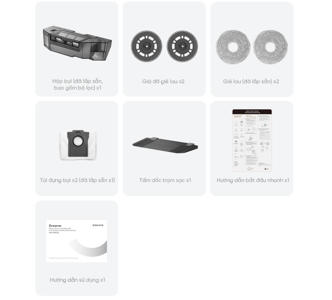 Dreame D30 Ultra CE trọn bộ sản phẩm